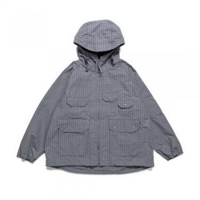 Engineered Garments Grey PC Gunclub Check Atlantic Parka Ja 24S1D010 OR207 SL004