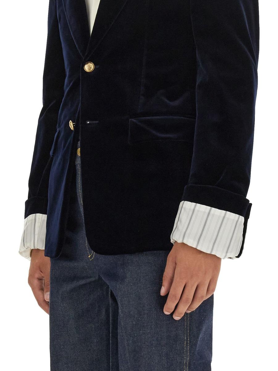 GUCCI Wool Blend Blazer Jacket Navy Men’s Suit Coat