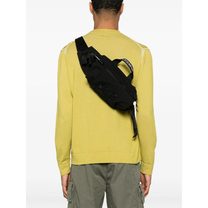 CP Company Plain Paper Touch Belt Bag Black Hip Pack