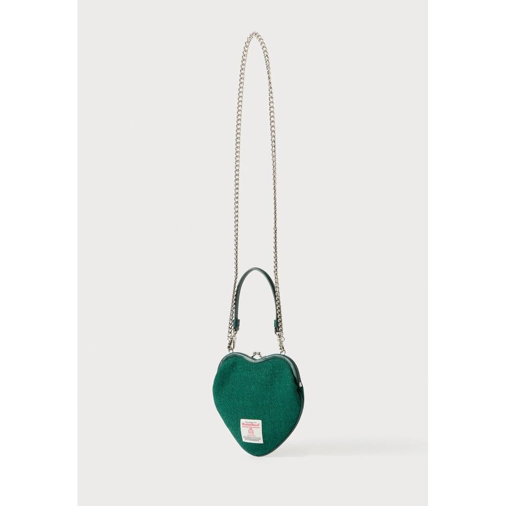Vivienne Westwood Belle Heart Frame Crossbody Bag Navy Leather