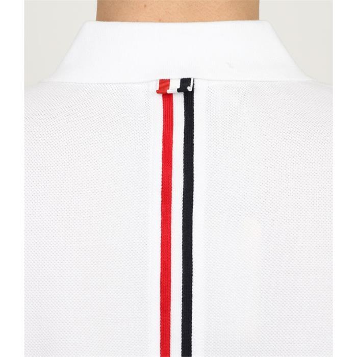 THOM BROWNE Relaxed Fit Center-Back Stripe Short Sleeve T-Shirt MJP042A