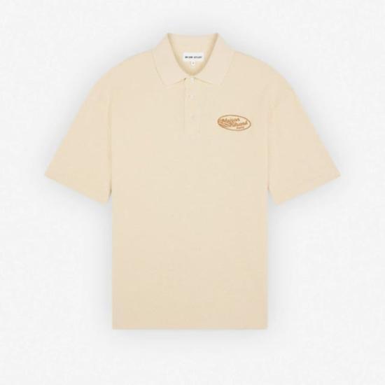 Maison Kitsune Wheat Cotton Polo Shirt Men MM00205 KJ0128 P706