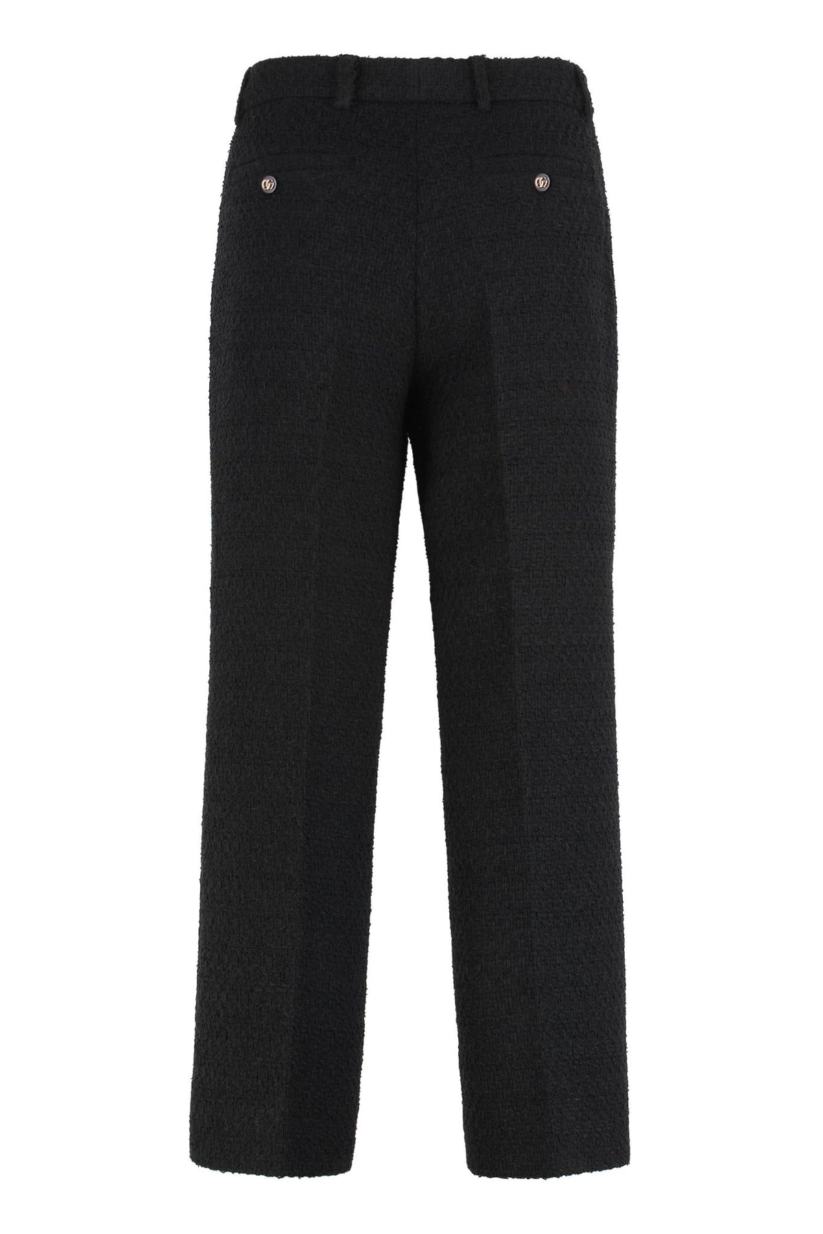 GUCCI Black Wool Classic Trousers