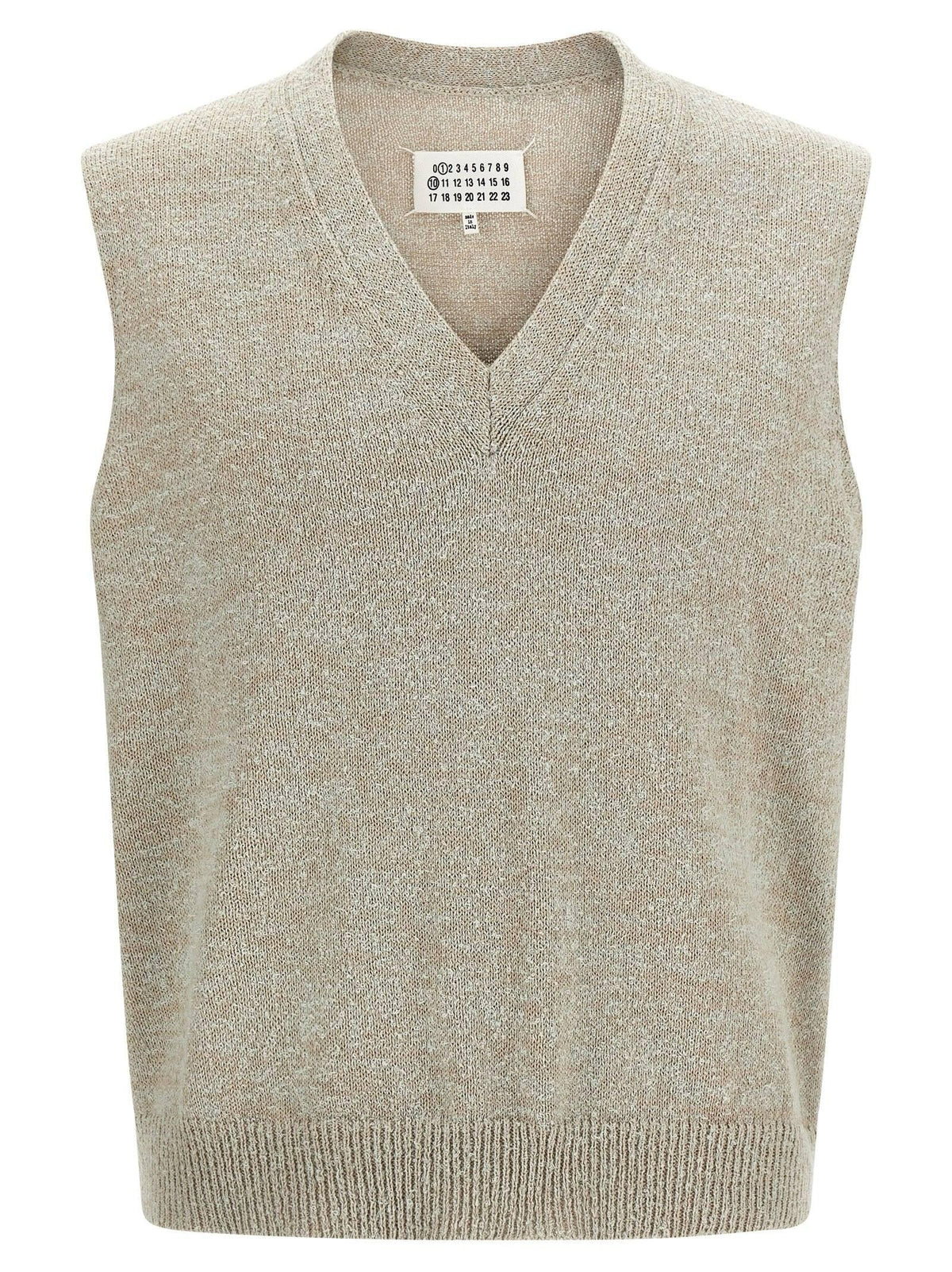 Maison Margiela Black Wool Knit Vest