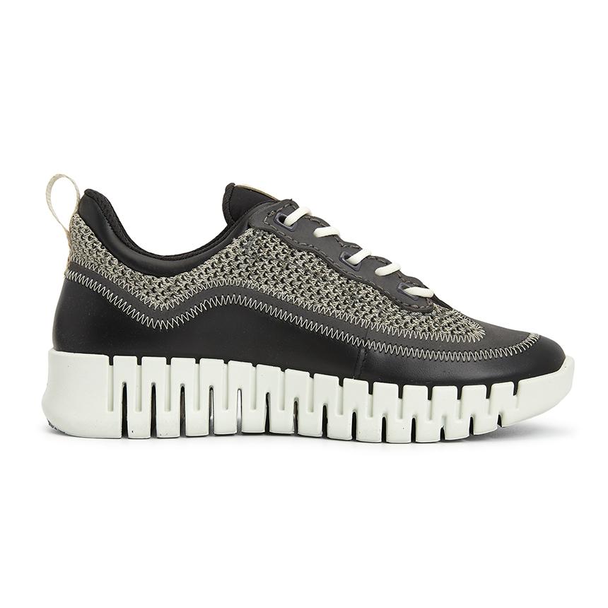ecco Groove Women’s Leather Low-Top Sneakers 218343 61399