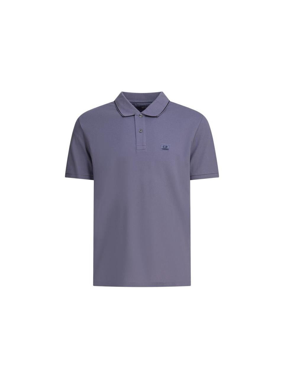 CP Company Stretch Piqué Two-Button Logo Polo Shirt