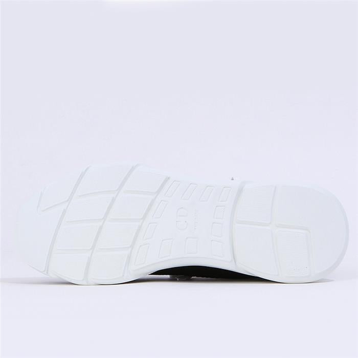 DIOR White Knit Sock Sneakers Low-Top