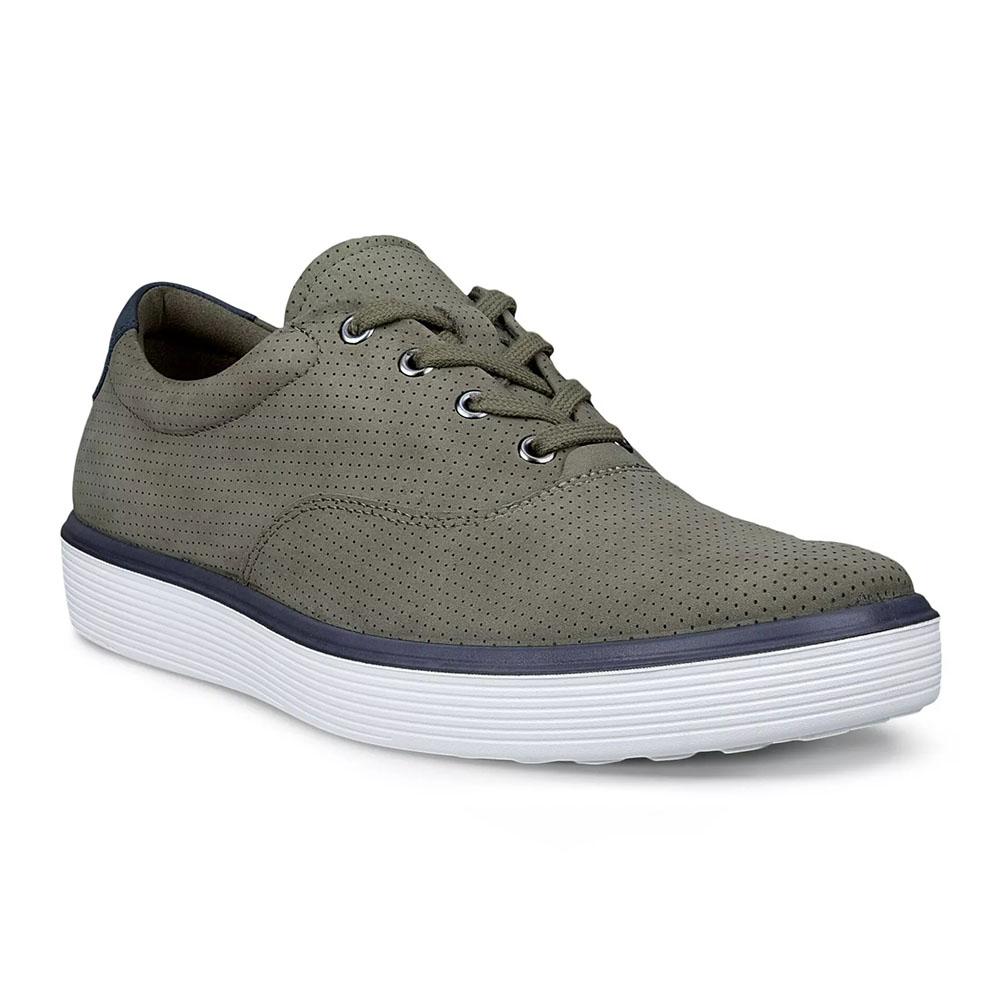 ecco Soft 60 Men’s Leather Low-Top Sneakers Brown