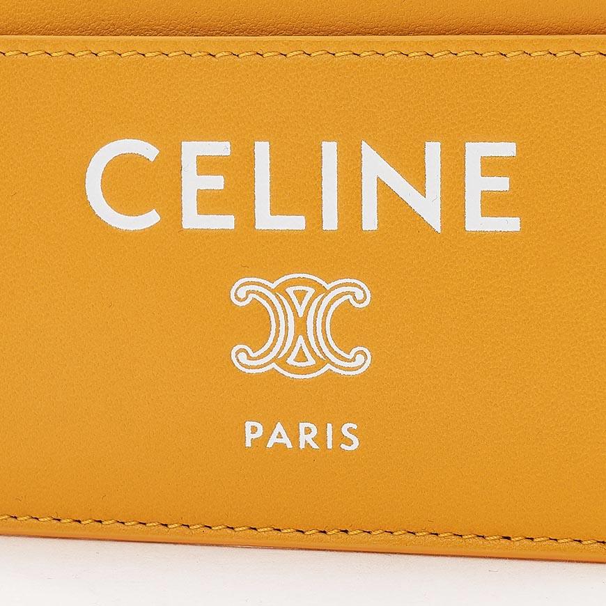 CELINE Men’s Zipper Card Holder Wallet Leather Navy