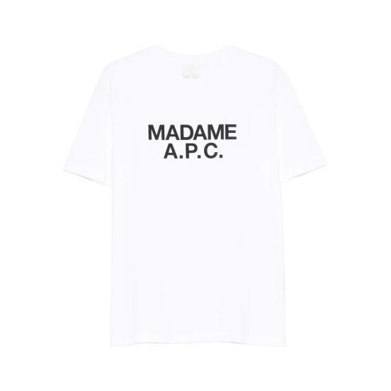 A.P.C. Short Sleeve T-Shirt for Men COGYKM26462AAB WHITE DOM