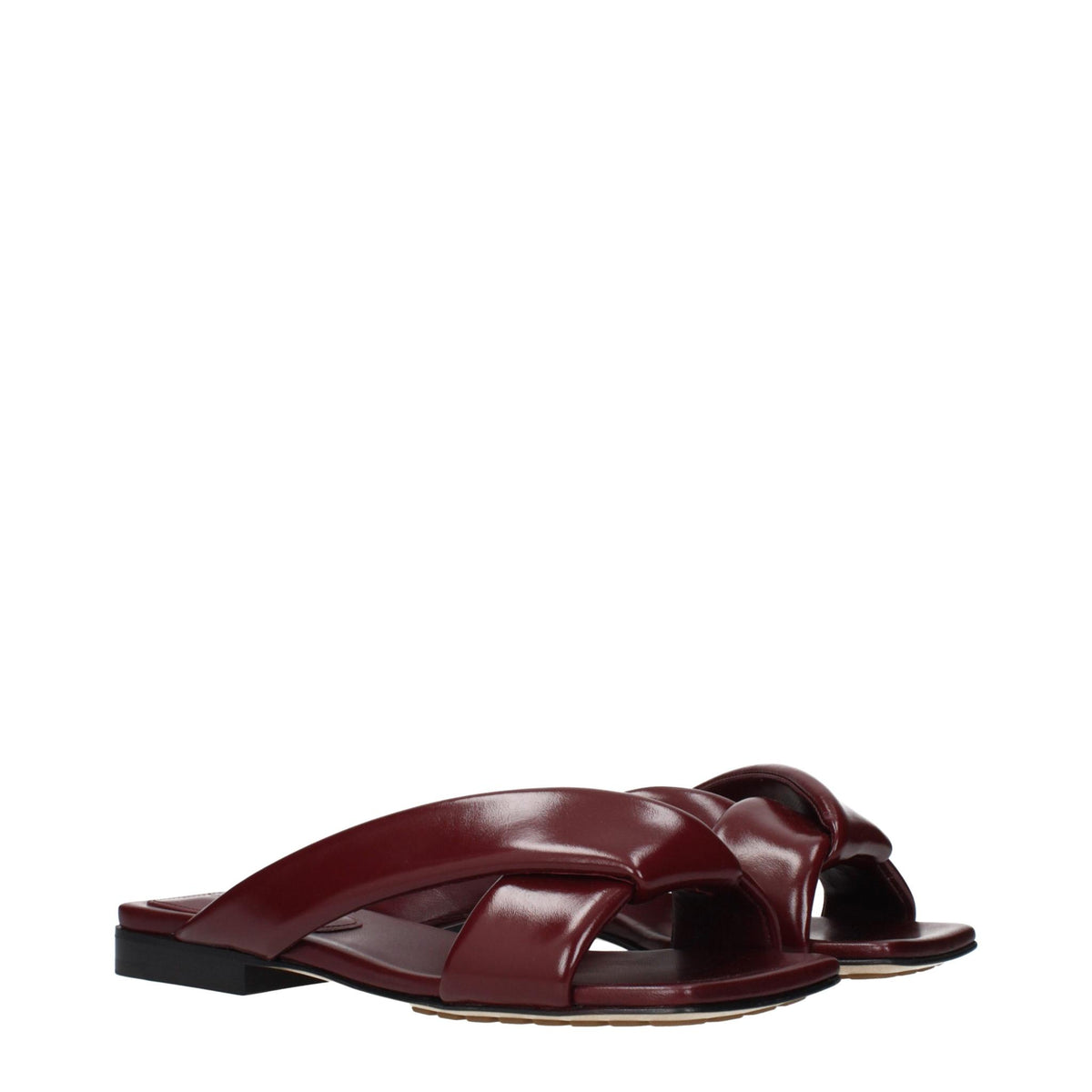 Bottega Veneta Leather Slippers Women’s Black Slide Sandals