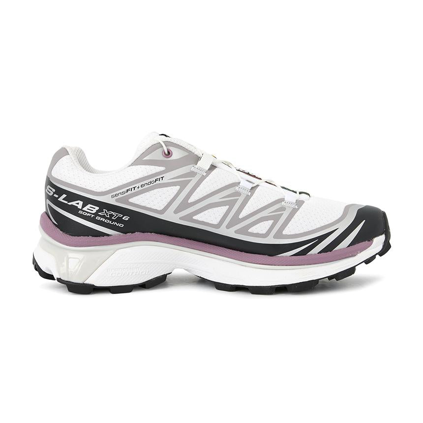 SALOMON White XT-6 Unisex Low-Top Running Shoes