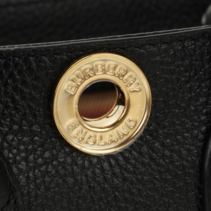 BURBERRY Vintage Check Leather Mini Tote Bag