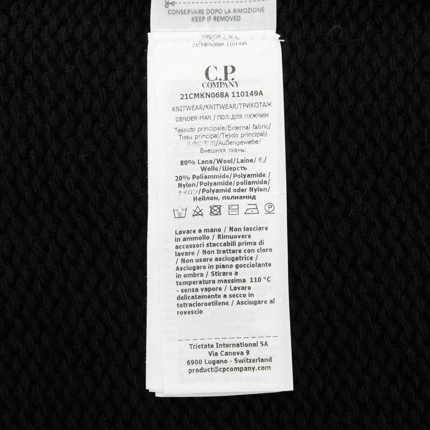 CP Company Men’s Knit Cardigan Black