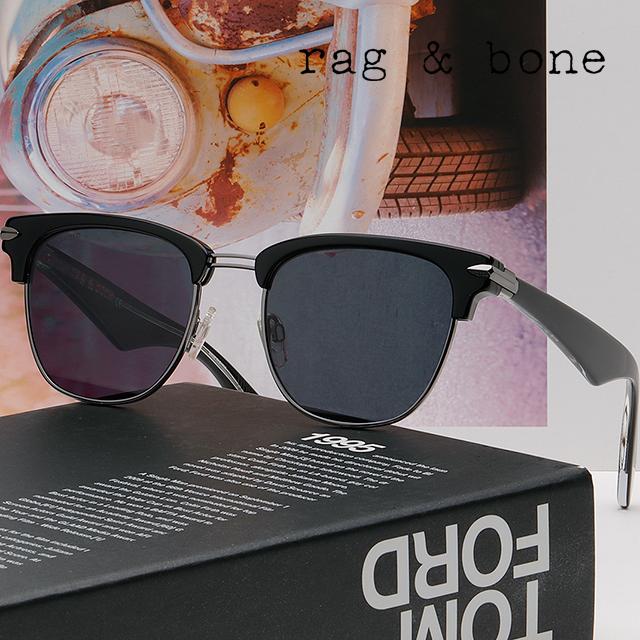 rag & bone Polarized Browline Sunglasses Unisex RNB5007S 284M9