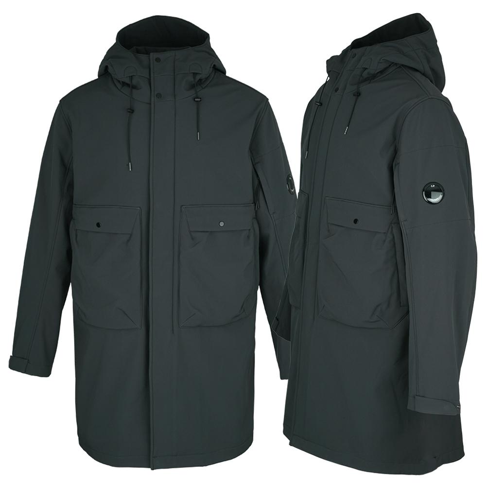 CP Company Shell Fleece Lined Long Coat 17CMOW008A 006097A 995
