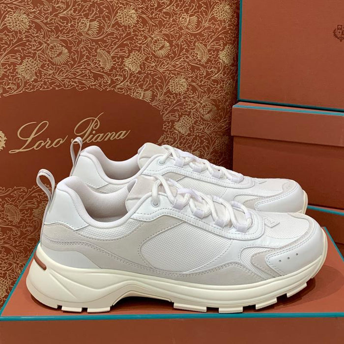Loro Piana Cairn Walk White Low-Top Sneakers for Men