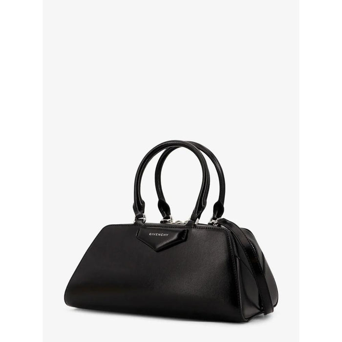 GIVENCHY Antigona East-West Small Leather Shoulder Tote Bag Black