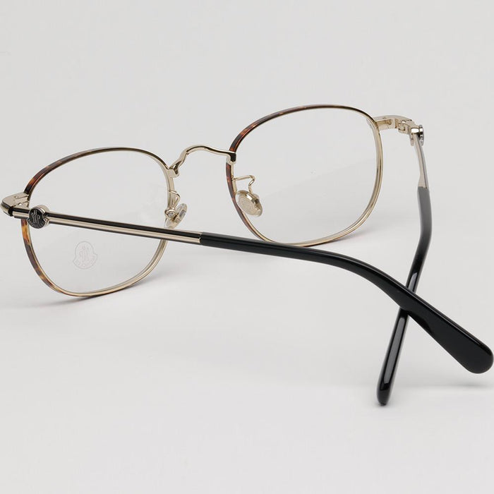 Moncler Gold Metal Full Rim Eyeglasses Unisex