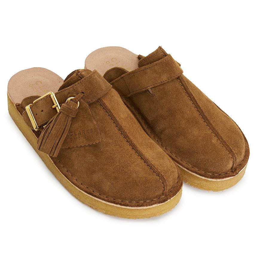 Clarks Leather Trek Mule Slip-On Slippers for Women