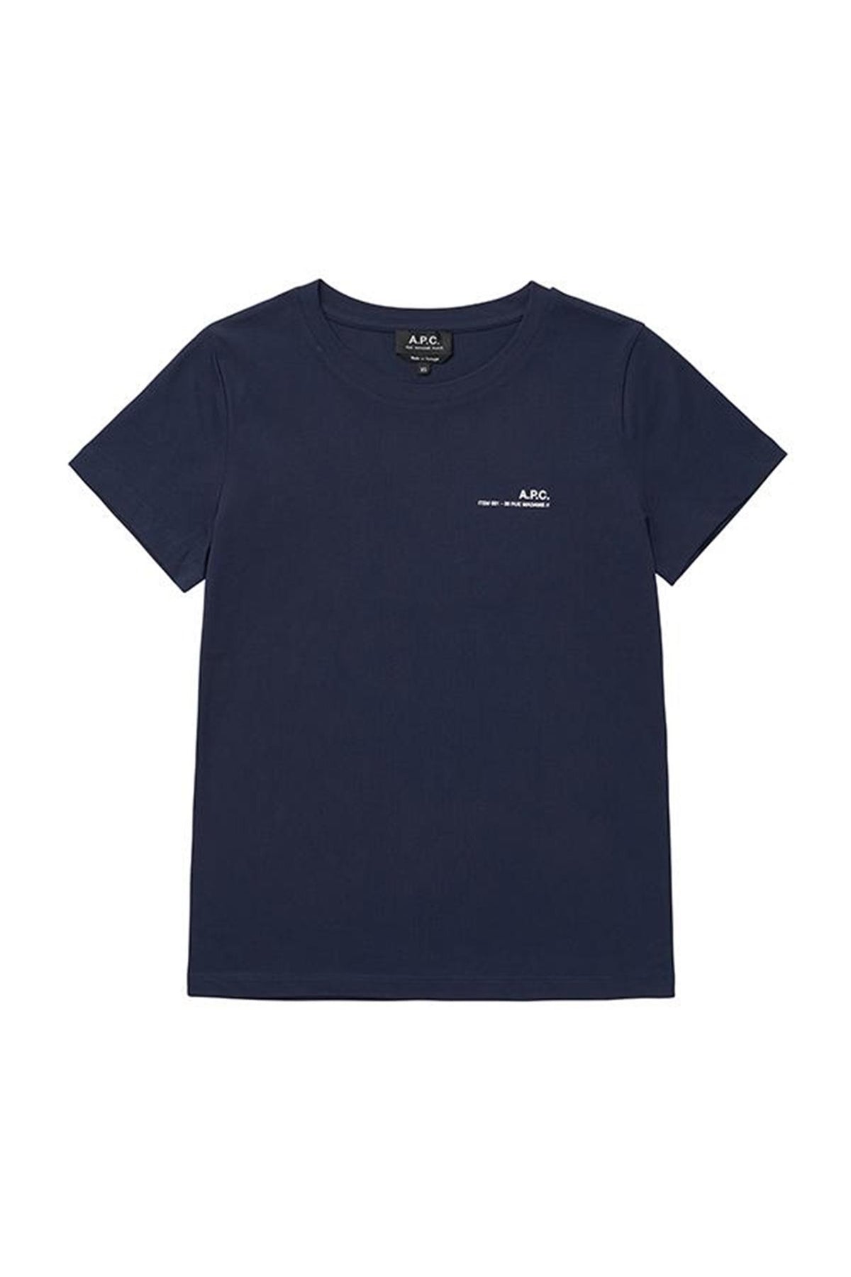 A.P.C. Dark Navy Cotton Short Sleeve T-Shirt Women