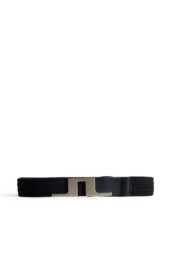 J LINDEBERG Leather Belt GWAC135769999 BLACK DOM