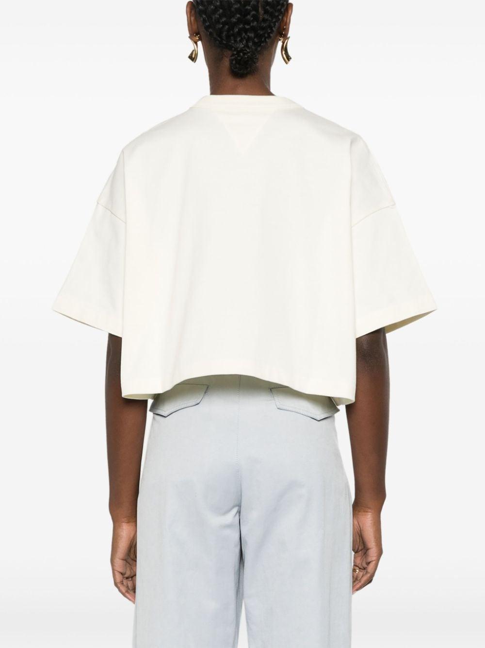 Bottega Veneta Black Cotton Short Sleeve T-Shirt