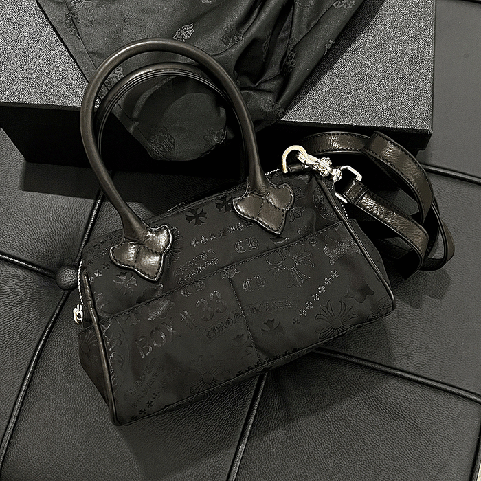 Chrome Hearts Nylon Embroidered Mochita Fabric Mini Crossbody Bag