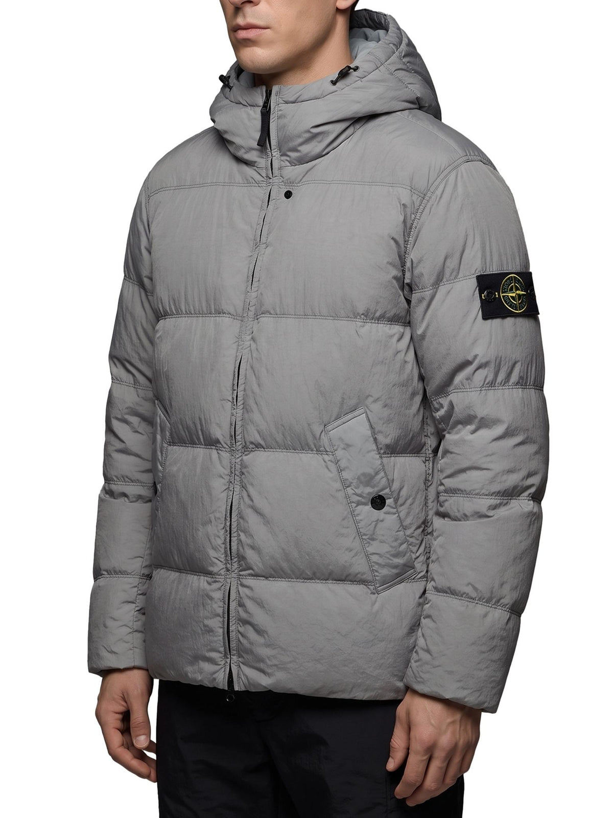 STONE ISLAND Green Nylon Down Puffer Jacket for Men