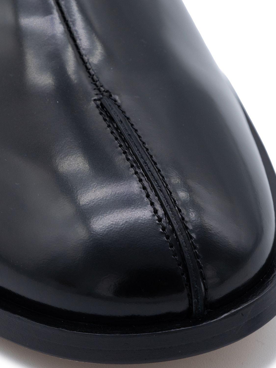 Maison Margiela Black Leather Mid Boots for Men