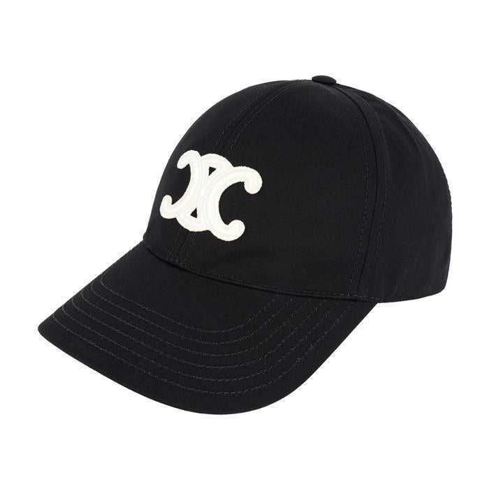 CELINE Triomphe Baseball Cap Black
