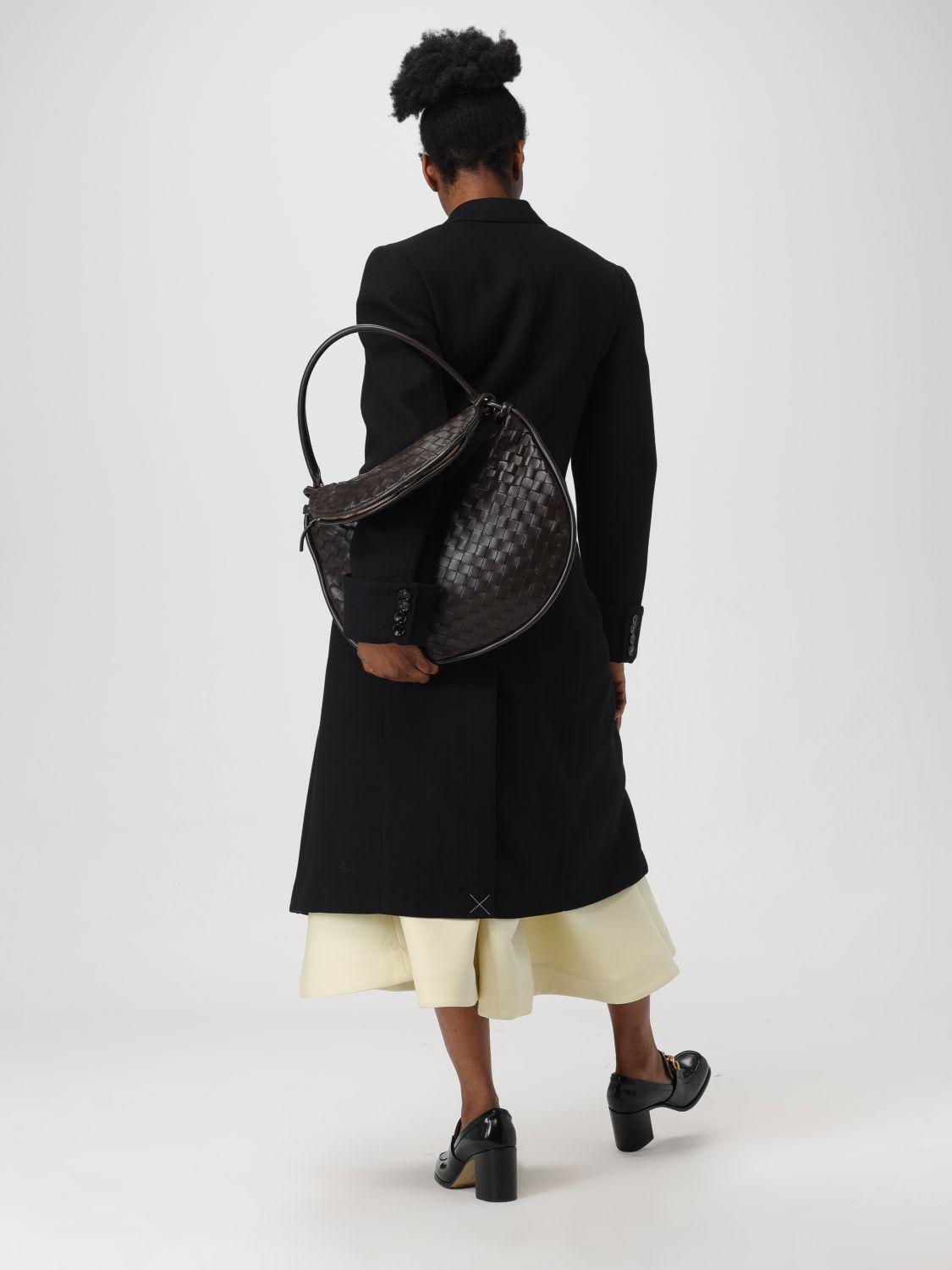 Bottega Veneta Black Wool Blend Long Coat
