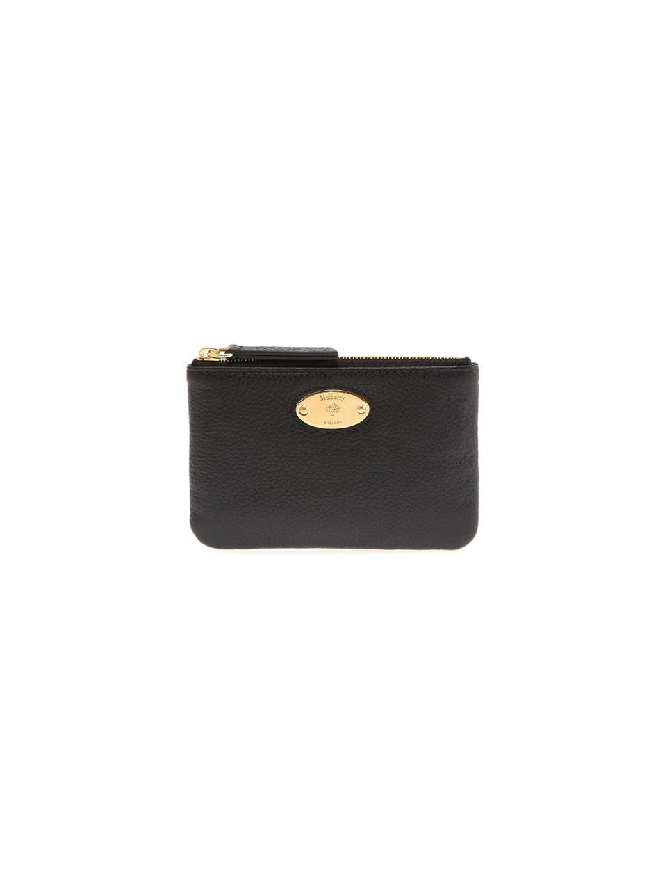Mulberry Black Leather Women’s Card Holder Wallet