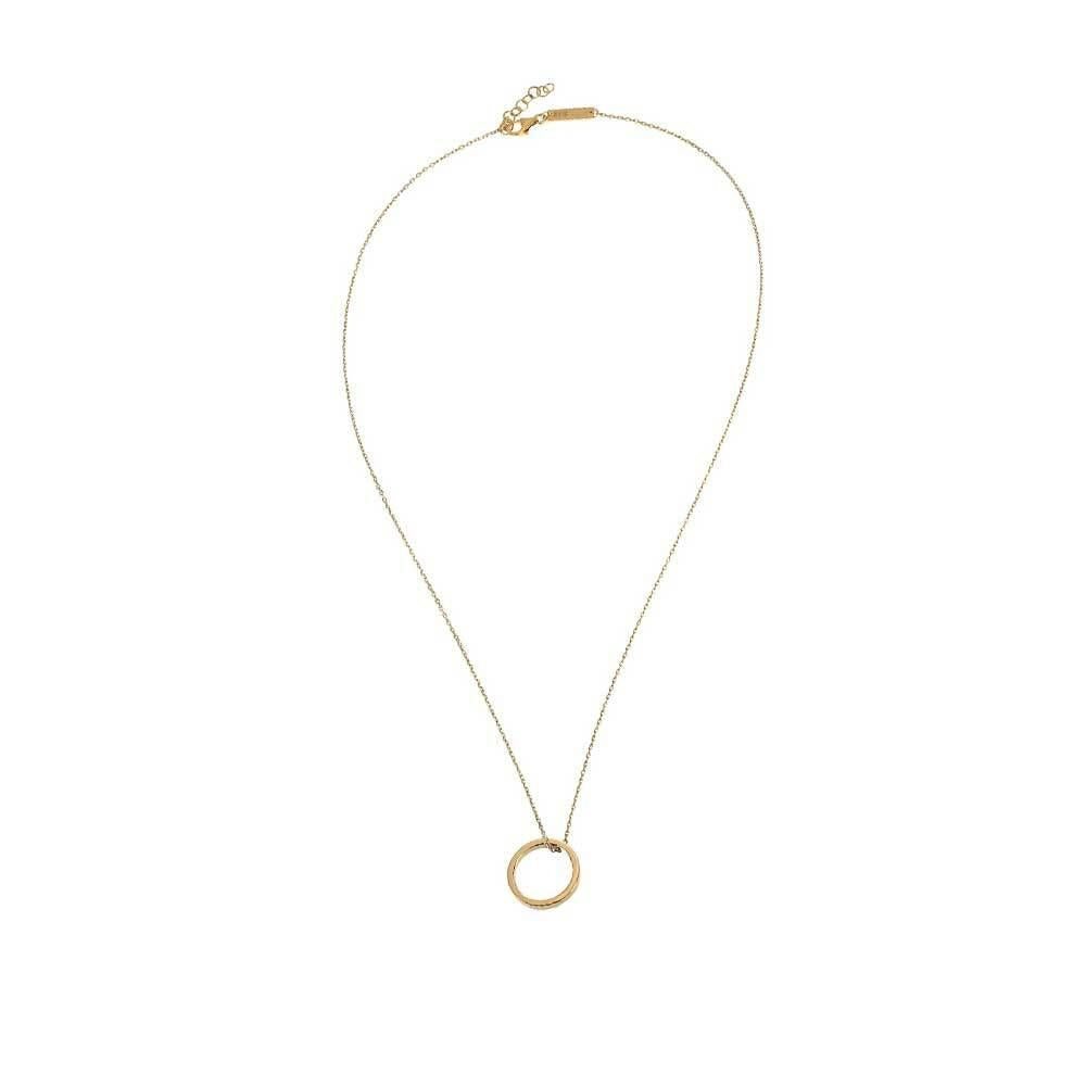 Maison Margiela Silver Logo Ring Pendant Necklace