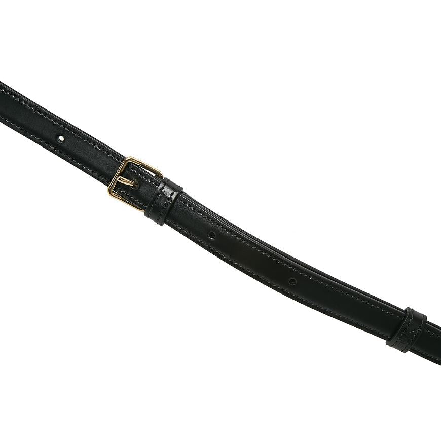CELINE Teen Triomphe Crossbody Bag Black Leather
