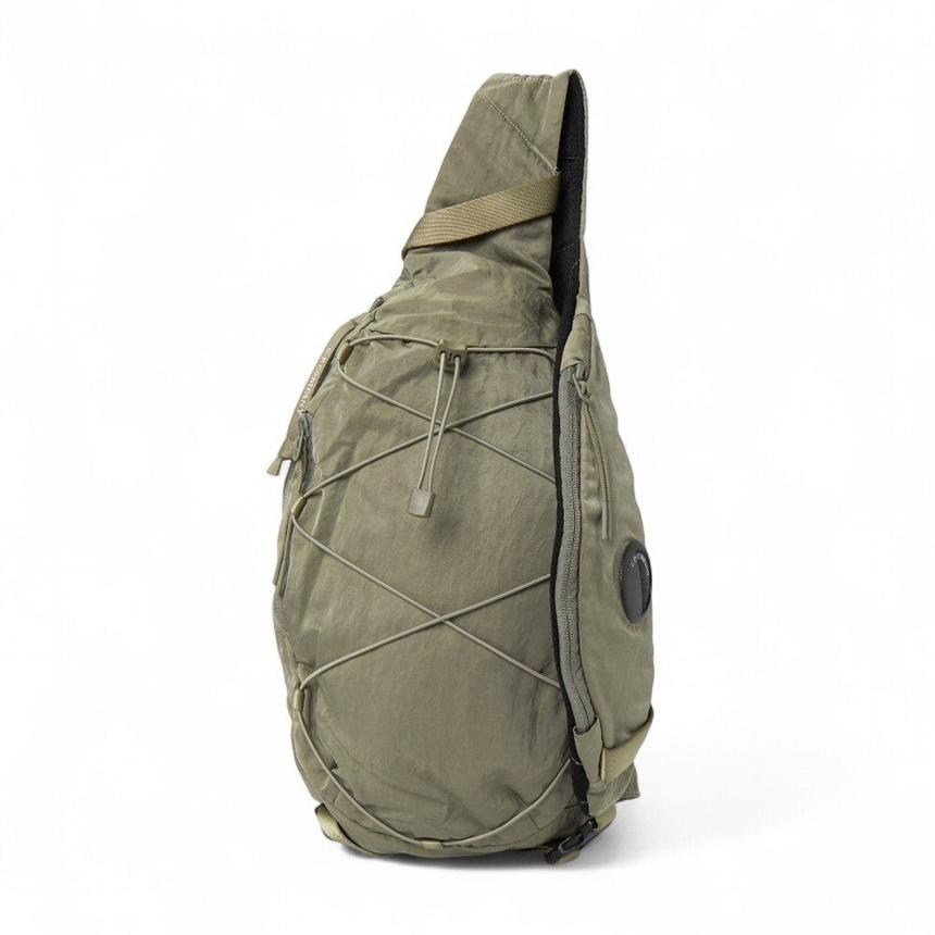 CP Company Unisex Crossbody Bag Green Nylon