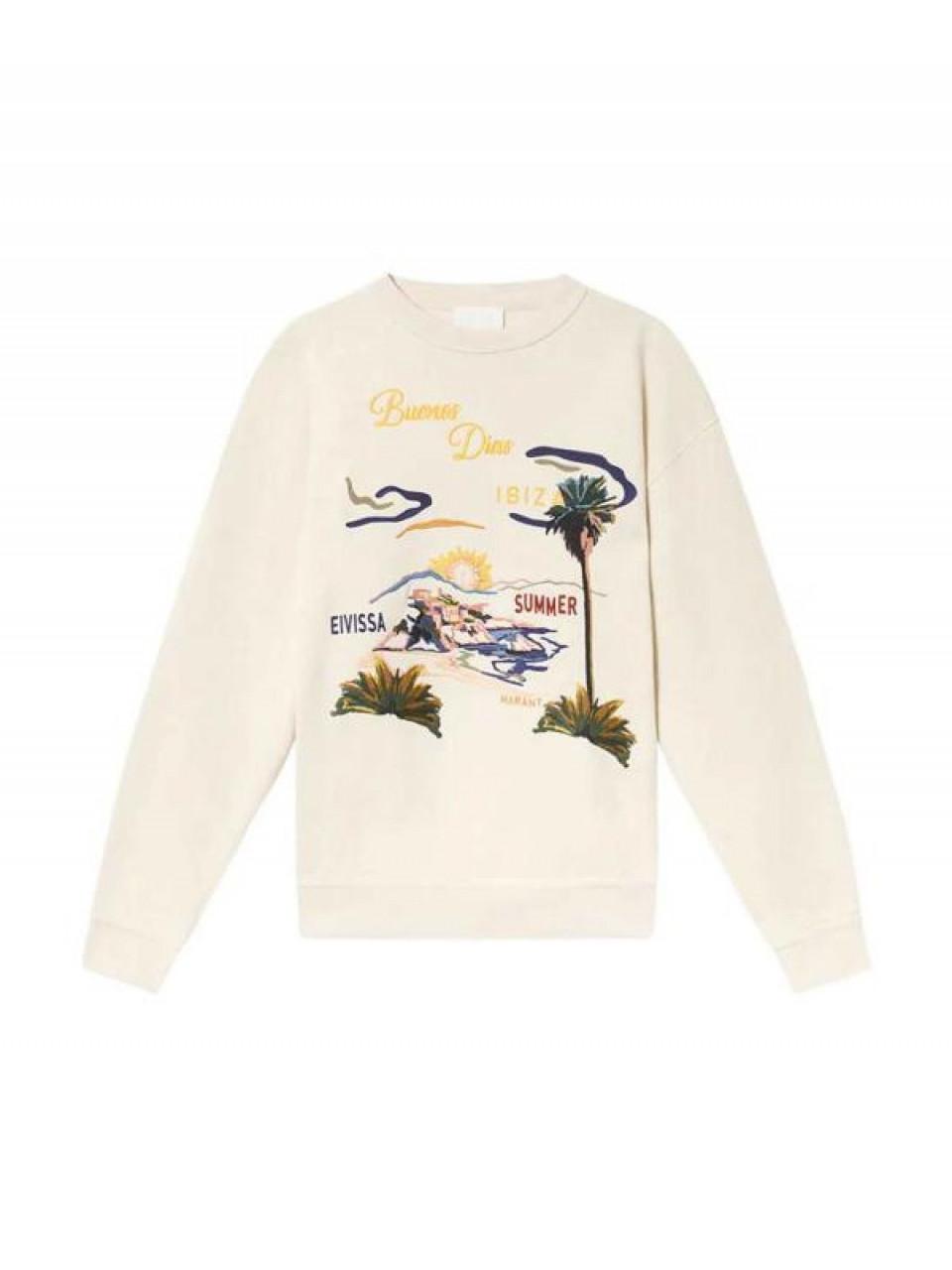 Isabel Marant MIKOY Logo Cotton Hoodie Sweatshirt for Men