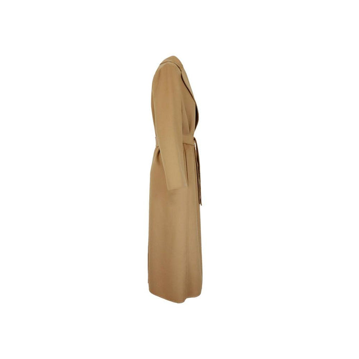 Max Mara Belted Long Wool Coat Camel 901609 23 045