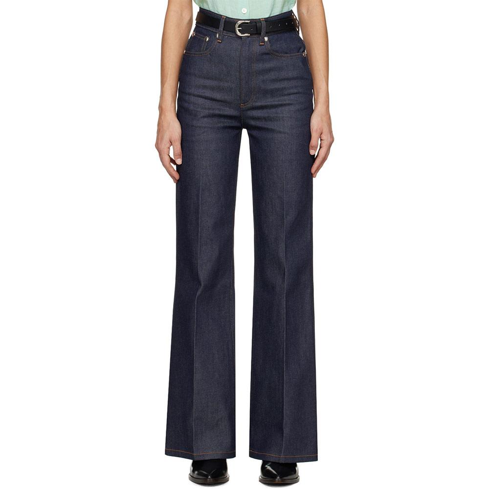 A.P.C. Women’s Raw Denim Jeans Clinteau Navy