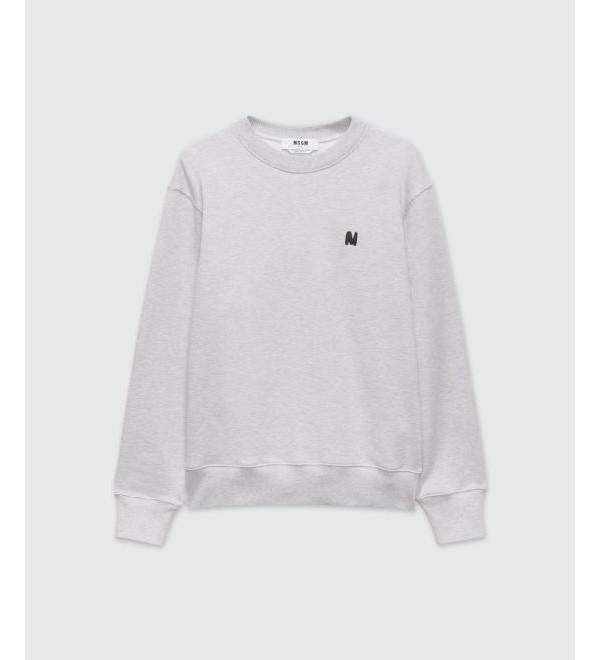MSGM M Wave Logo Embroidered Jersey Sweatshirt 3940MM123 257793 95