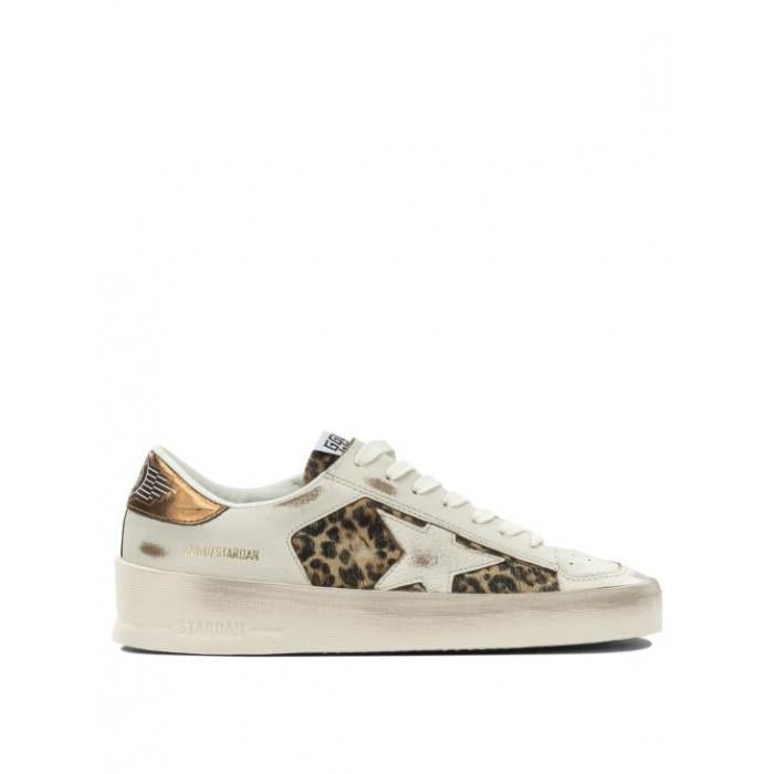 GOLDEN GOOSE White Leather Star Low Top Sneakers