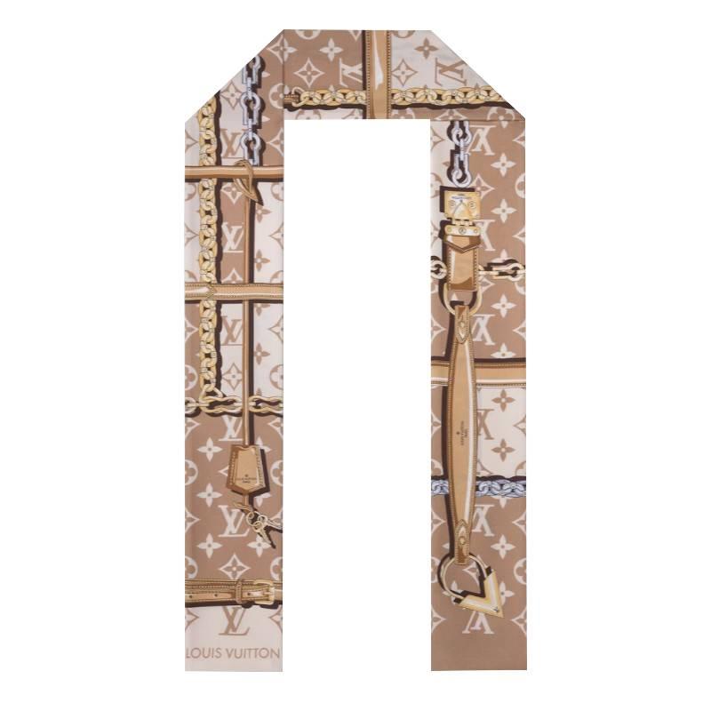 Louis Vuitton Monogram Confidential Bandeau Silk Scarf