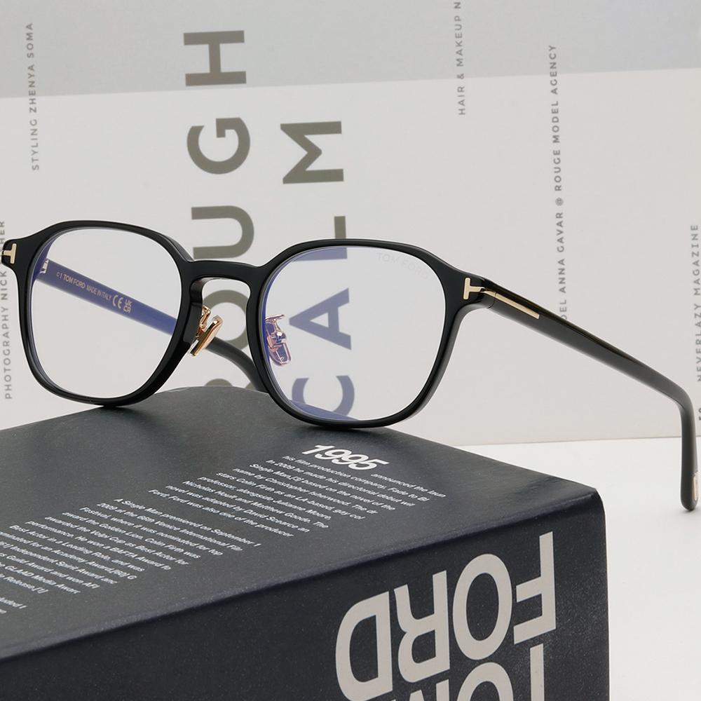 TOM FORD Black Blue Light Blocking Optical Glasses Unisex Frames TF6155 K B 001