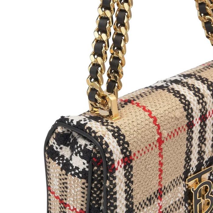 BURBERRY Vintage Check Bouclé Small Lola Shoulder Bag