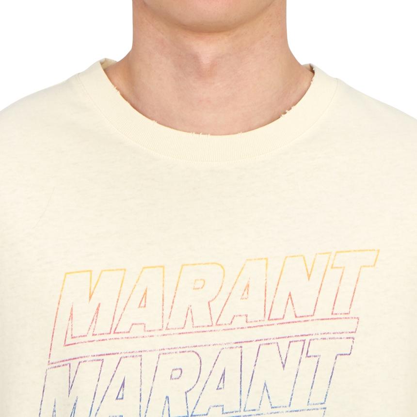 Isabel Marant Hugo Men’s Short Sleeve T-Shirt White Cotton