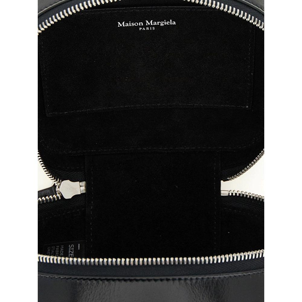 Maison Margiela Black Leather Big Cube Tote Bag
