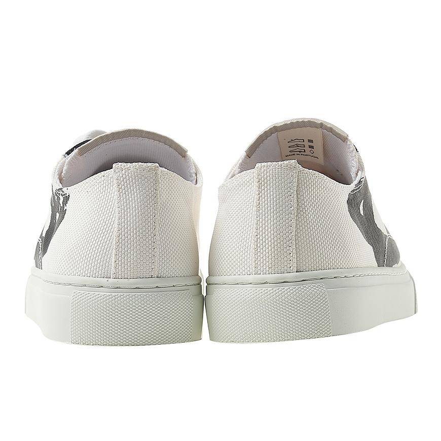 Vivienne Westwood Womens Plimsoll Low Top Sneakers White Canvas