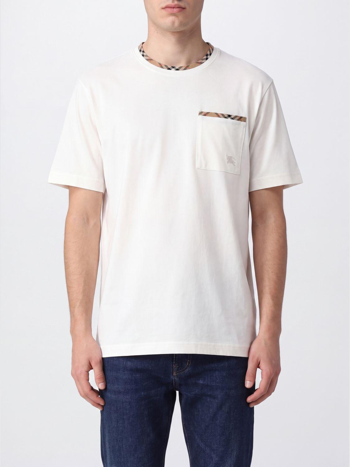 BURBERRY Short Sleeve Cotton T-Shirt for Men
