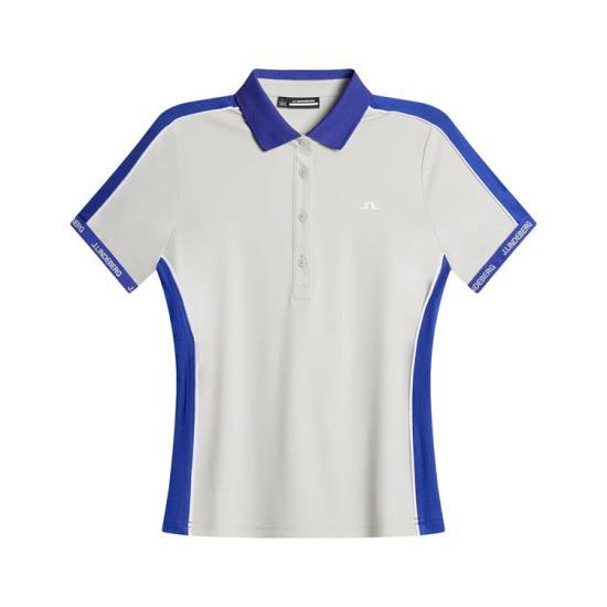 J LINDEBERG Womens Polo Shirt GWJT12494U029 MOONBEAM DOM