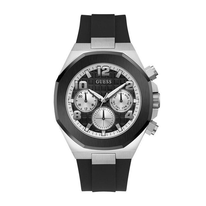 Guess Black Resin Rubber Men’s Watch GW0583G1